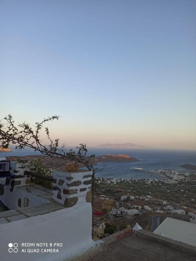 Traditional Stone House With Breathtaking View Serifos Town 外观 照片